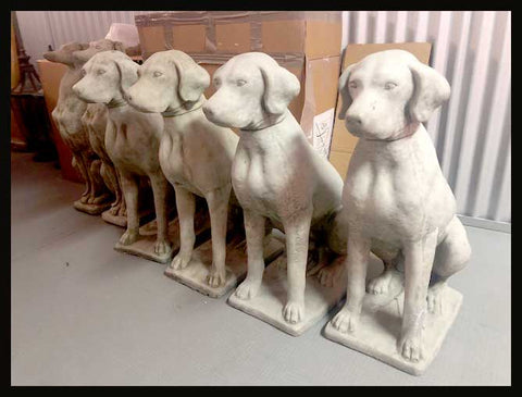 II.1853 PERROS DE PIEDRA RECONSTITUÍDA