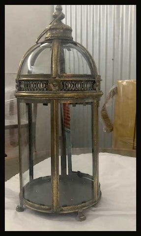 II.1856 FAROLES DE TORMENTA BRONCEADOS