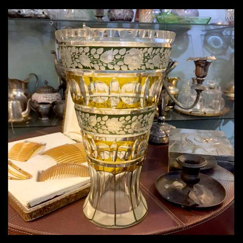 II.786 FLORERO CRISTAL BOHEMIA