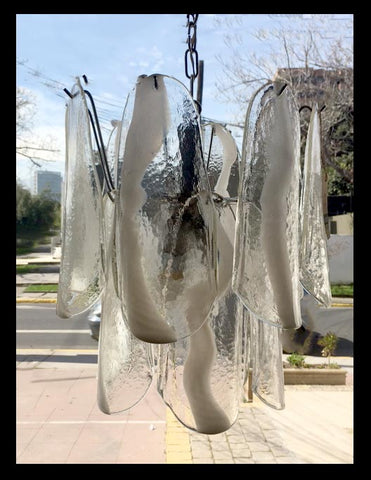 II.754 LÁMPARA DE CRISTAL MURANO