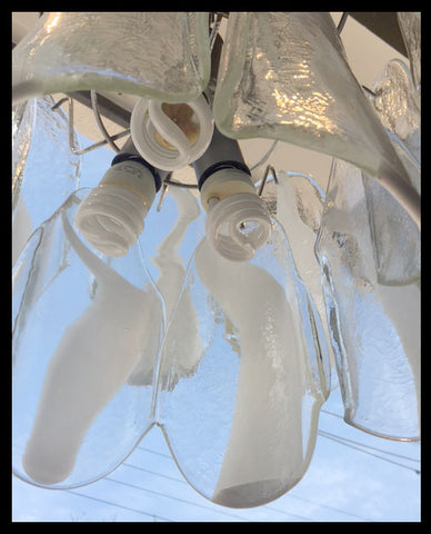 II.754 LÁMPARA DE CRISTAL MURANO