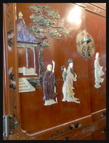 I.1592 MUEBLE CHINO ROJO