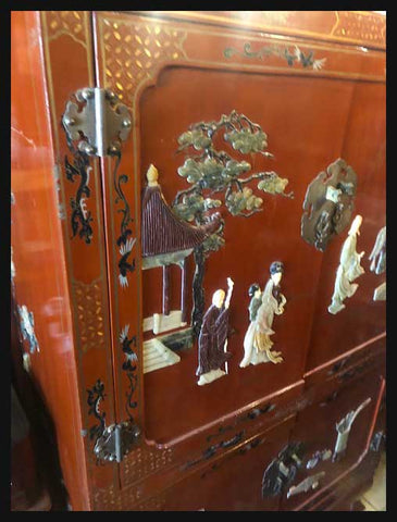 I.1592 MUEBLE CHINO ROJO