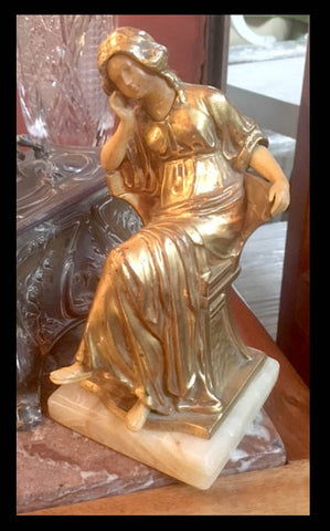 II.836 ESCULTURA DE BRONCE ORNOLÚ Y CATALINA