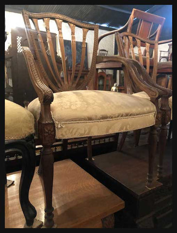 I.1634 PAR DE SILLAS TAPIZADAS