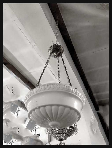 II.2094 LÁMPARA COLGANTE DE OPALINA