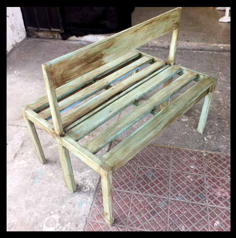 I.521 BANCA ESPEJO DE MADERA