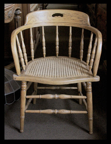 I.92 PAR DE CAPTAIN CHAIRS CON ASIENTO DE JUNCO