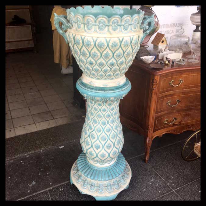 II.865 JARDINERA TURQUESA