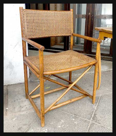 I.1664 PAR DE SILLAS JUNCO Y BAMBÚ