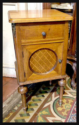 I.1665 VELADOR CON MARQUETERÍA