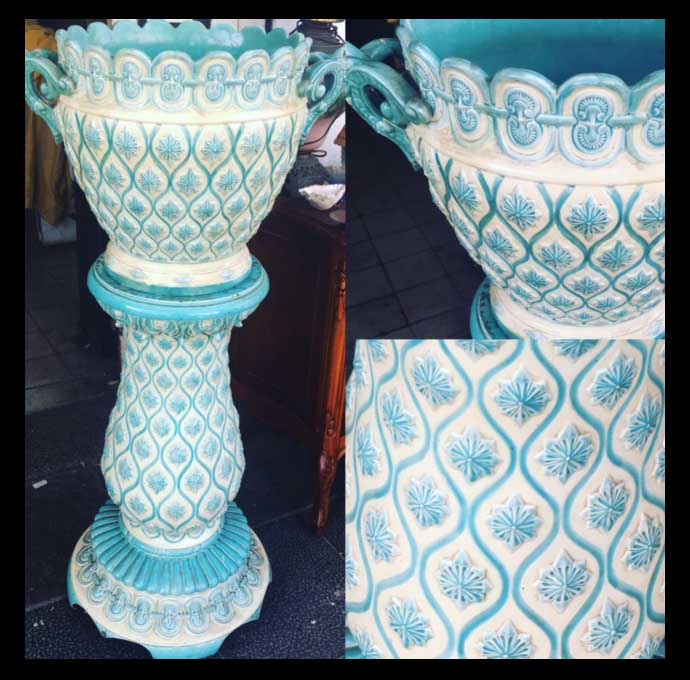 II.865 JARDINERA TURQUESA