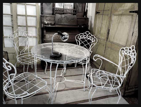 I.1669 JUEGO DE TERRAZA FIERRO FORJADO