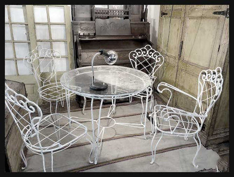 I.1669 JUEGO DE TERRAZA FIERRO FORJADO