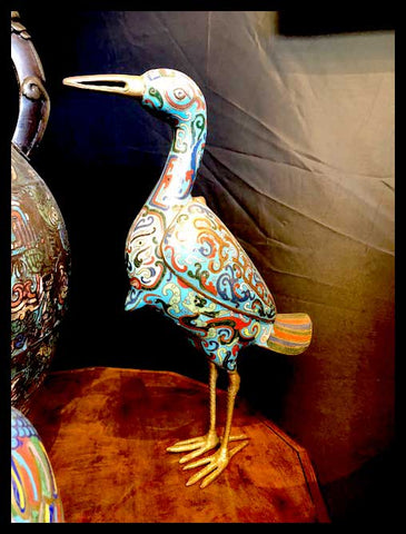 II.1627 PÁJAROS DE CLOISONNÉ