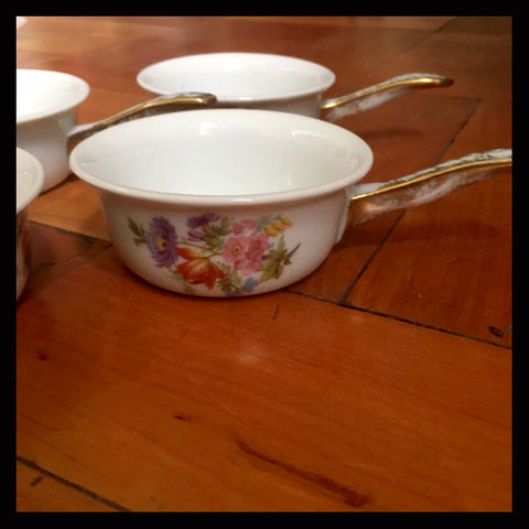 II.964 POCILLOS REFRACTARIOS PINTADOS