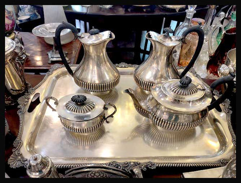 II.1967 JUEGO DE TÉ DE PLAQUÉ