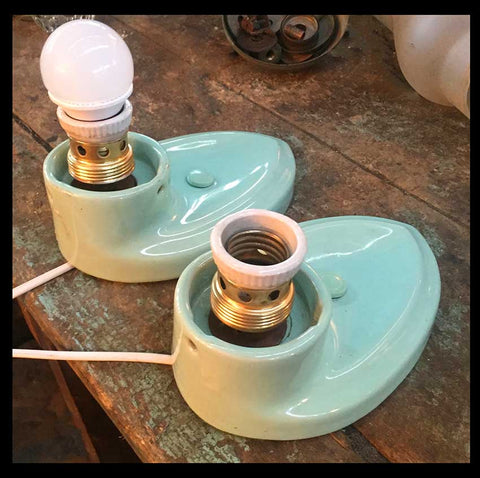 II.655 PAR DE APLIQUÉS TURQUESA