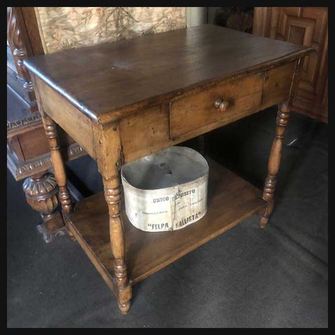 I.1701 MESA RÚSTICA DOBLE CUBIERTA