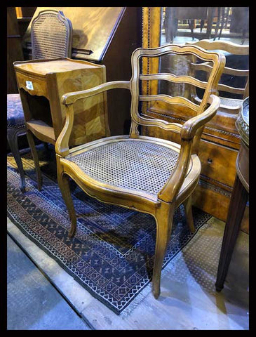 I.1092 SILLA DE JUNCO Y MADERA