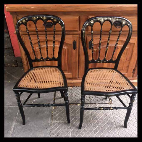 I.624 SILLAS FRANCESAS CON PIEDRAS