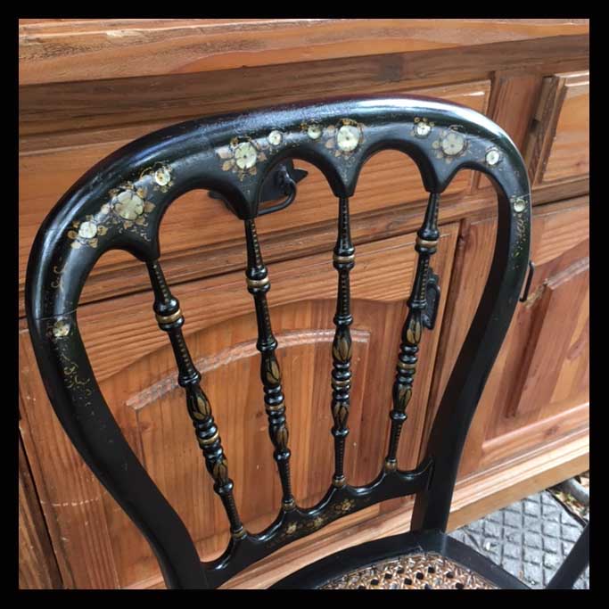 I.624 SILLAS FRANCESAS CON PIEDRAS