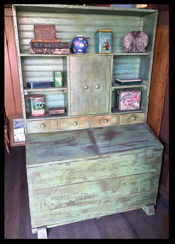 I.408 ALACENA CON PÁTINA TURQUESA