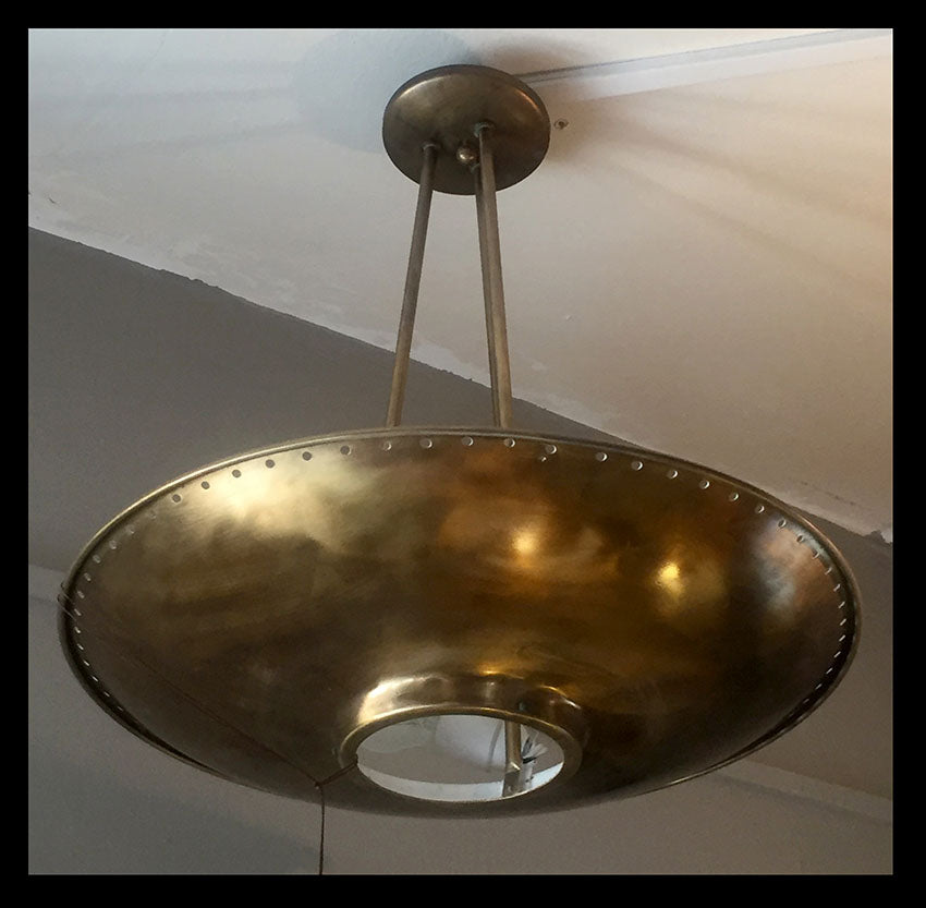 II.669 LÁMPARAS DE COLGAR DE BRONCE