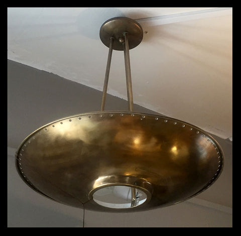 II.669 LÁMPARAS DE COLGAR DE BRONCE