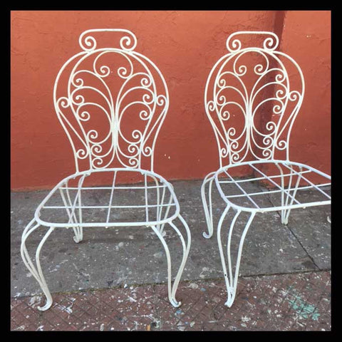 I.628 JUEGO DE TERRAZA DE FIERRO FORJADO