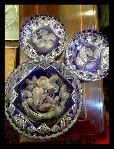 II.1005 JUEGO DE CRISTAL CHECO