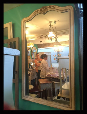 II.1031 ESPEJO BLANCO CON DORADO