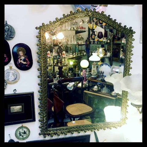 II.1066 ESPEJO CON MARCO DE BRONCE