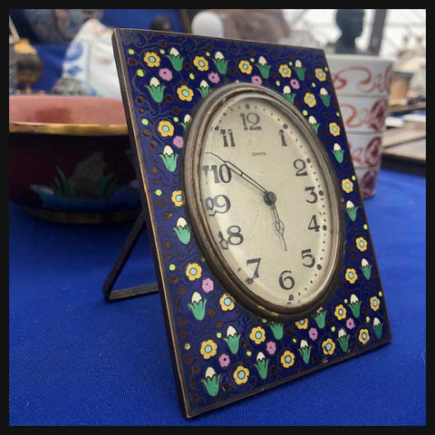 II.1985 RELOJ DE MESA CLOISONNÉ