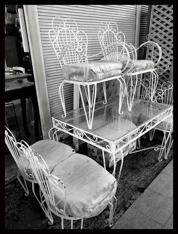 I.1119 JUEGO DE TERRAZA DE FIERRO FORJADO