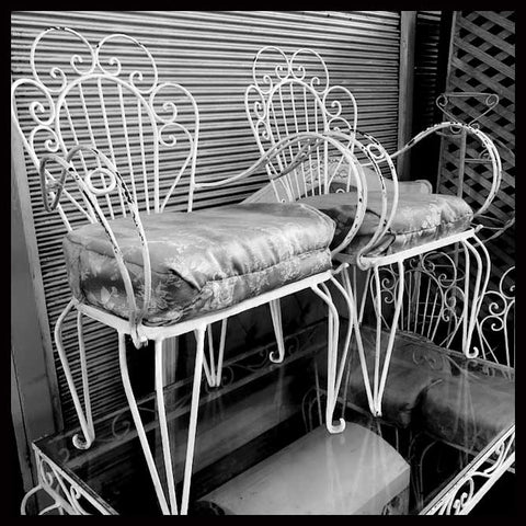 I.1119 JUEGO DE TERRAZA DE FIERRO FORJADO