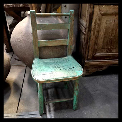 I.723 SILLA TURQUESA RÚSTICA