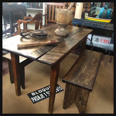 I.1457 COMEDOR RÚSTICO CON MADERAS RECICLADAS