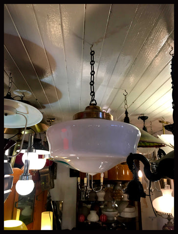 II.2264 LÁMPARA DE OPALINA COLGANTE