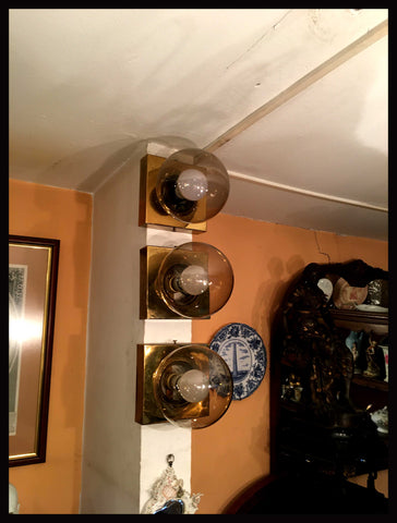 II.2268 TRÍO DE LÁMPARAS GLOBO