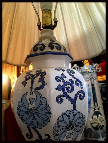 II.2266 PAR DE LÁMPARAS DE PORCELANA