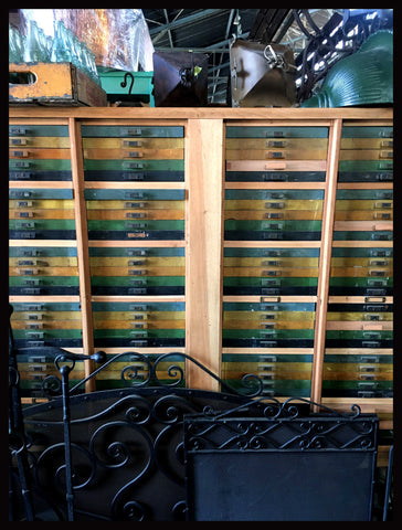 I.1754 MUEBLE FICHERO DE ANTIGUA SALITRERA