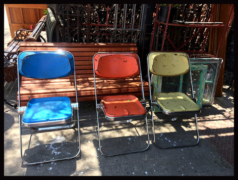 I.1755 SILLAS PLEGABLES DE COLORES