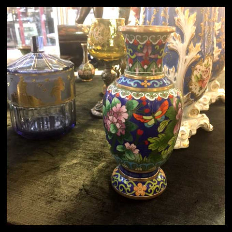 II.1133 FLOERO AZUL DE CLOISONNÉ