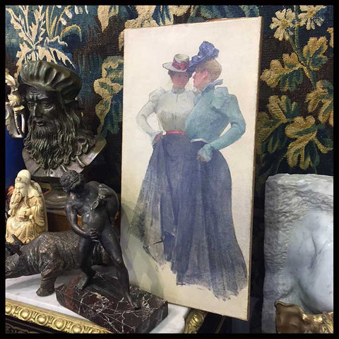 II.1507 PINTURA DE SEÑORAS ANTIGUAS