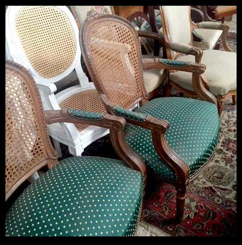 I.229 PAR DE SITIALES JUNCO Y TELA