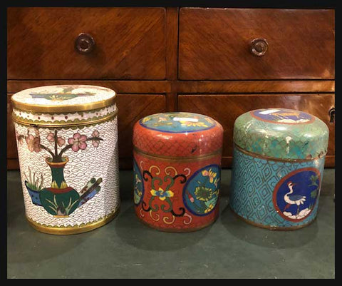 II.2044 POTES CLOISONNÉ