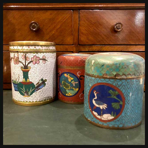 II.2044 POTES CLOISONNÉ