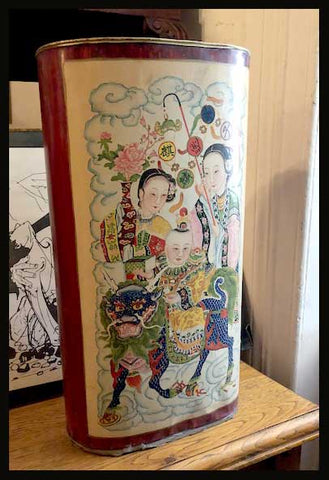 II.1774 BASURERO DE LOZA PINTADA