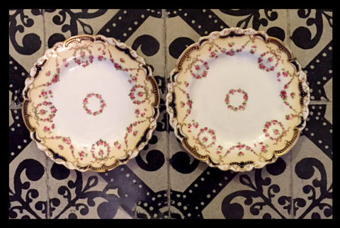 II.378 DOS PLATOS CON FLORES